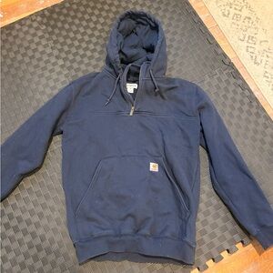 Carhartt Dark Blue Half-Zip Sweatshirt